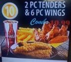 Best 2 pcs Tenders & 6 pcs Wings in Columbus, GA